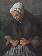 Paul Cezanne Old Woman with a Rosary Spain oil painting artist